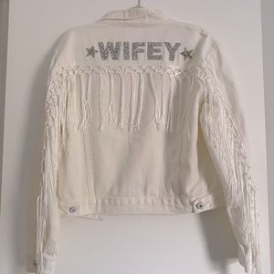 Wifey Fringe Jean jacket.